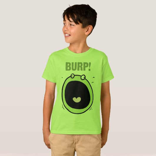 Burp Funny Kinder Clothes T Shirt (Voorkant volledig)