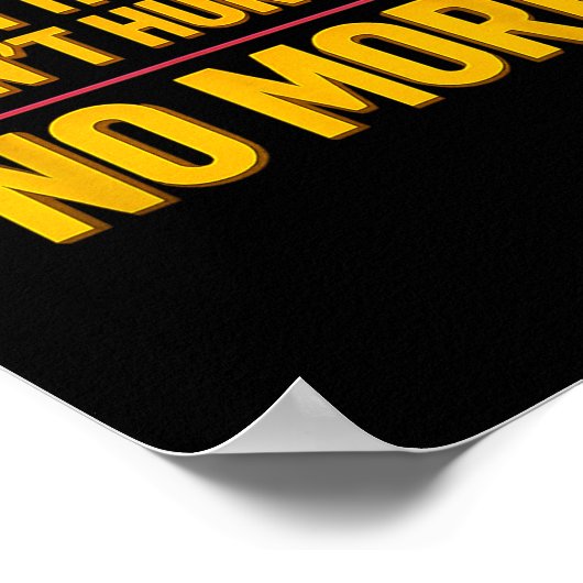 Burpee Don't Hurt Me Funny Fitness 90s Workout Bol Poster (Hoek)