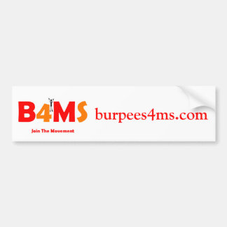 Burpees 4 MS-Bumperstickers Bumpersticker