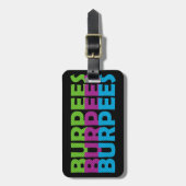 Burpees Bagagelabel (Voorkant verticaal)
