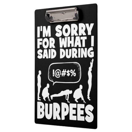 BURPEES - Funny Novelty Workout Klembord (Links)