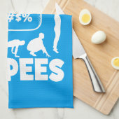 BURPEES - Funny Novelty Workout Theedoek (Quarter Fold)