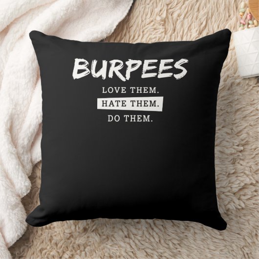 Burpees houdt van hen die ze haten en ze doen grap kussen (Deken)