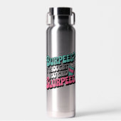 Burpees Thought You Said Slurpees Retro Gym Humor Waterfles (Voorkant)