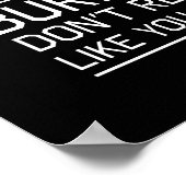 Burpees vind je ook niet leuk poster (Hoek)