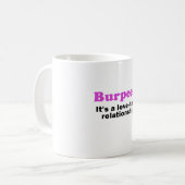 Burpees's a Love Hate Relatie Koffiemok (Voorkant links)
