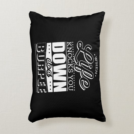 Burpes Fitness Gym Workout Inspiratie Accent Kussen (Voorkant(Verticaal))