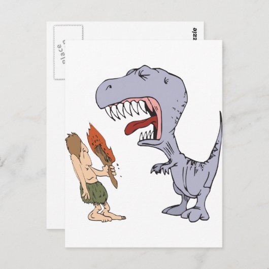 Burping Dinosaur Briefkaart (Voorkant / Achterkant)