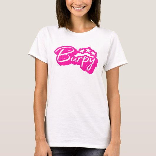 Burpy glam retro  t-shirt (Voorkant)