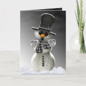 Burr, het is koud buiten feestdagen kaart (Voorkant)