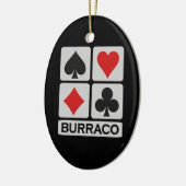 Burraco-ornament Keramisch Ornament (Links)