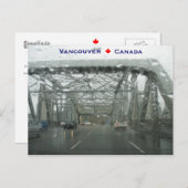 Burrard Bridge Vancouver Canada Briefkaart (Voorkant / Achterkant)