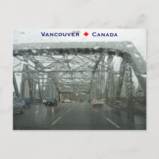 Burrard Bridge Vancouver Canada Briefkaart (Voorkant)