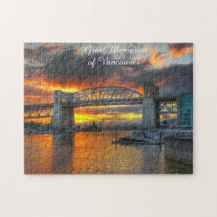 Burrard Street Bridge Vancouver. Jigzaag Puzzle Legpuzzel