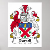 Burrell Family Crest Poster (Voorkant)