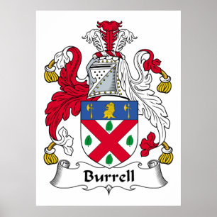 Burrell Family Crest Poster