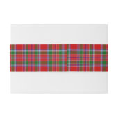 Burrell Scottish Tartan Band Uitnodigingen Wikkel (Achterkant Voorbeeld)