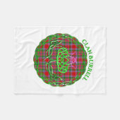 Burrell Scottish Tartan Celtic Thistle Fleece Deken (Voorkant (Horizontaal))