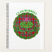 Burrell Scottish Tartan Celtic Thistle Planner (Voorkant)