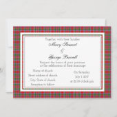 Burrell Scottish Wedding Invitation Kaart (Voorkant)