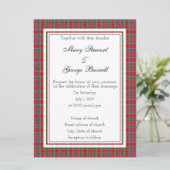 Burrell Scottish Wedding Invitation Kaart (Staand voorkant)