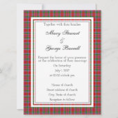 Burrell Scottish Wedding Invitation Kaart (Voorkant)