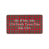 Burrell Tartan Label (Voorkant)