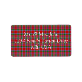 Burrell Tartan Label