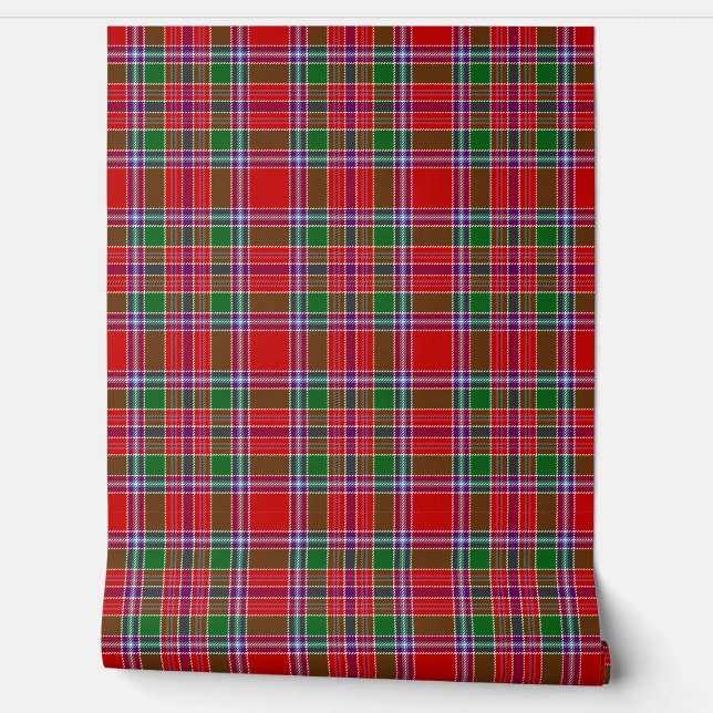Burrell Tartan Plaid Schotse clan Behang (Afrollen)