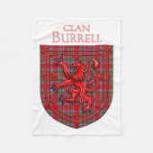Burrell Tartan Scottish Play Lion Rampant Fleece Deken (Voorkant)