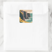 Burren Ierland Vierkante Sticker (Tas)