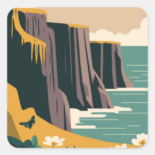 Burren Ierland Vierkante Sticker