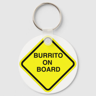 Burrito aan boord sleutelhanger