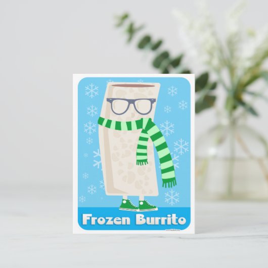 Burrito, bevroren briefkaart (Staand voorkant)