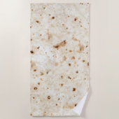 Burrito Blanket Flour Tortilla Taco Fast Food Wrap Strandlaken (Voorkant)