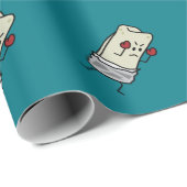 Burrito Boxer Fighter met Red Boxing Ghandschoenen Cadeaupapier (Rol Hoek)