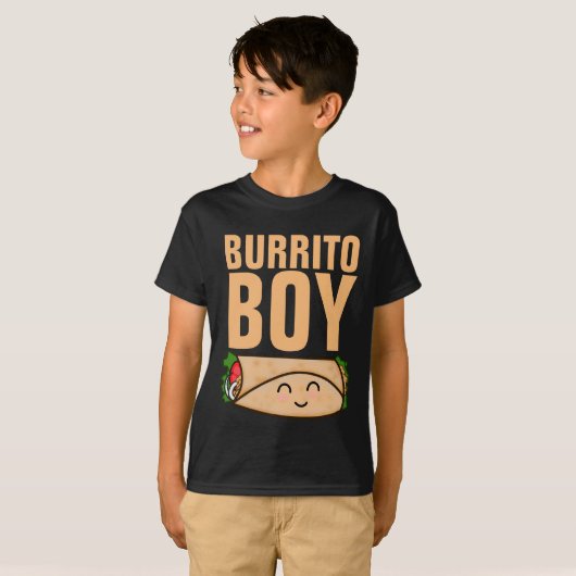 BURRITO BOY KINDER T-SHIRS T-SHIRT (Voorkant volledig)