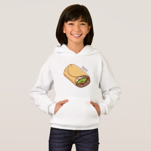 Burrito cartoon illustratie (Voorkant volledig)