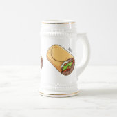 Burrito cartoon illustratie bierpul (Voorkant rechts)