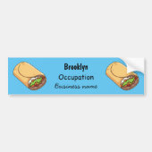Burrito cartoon illustratie bumpersticker (Voorkant)