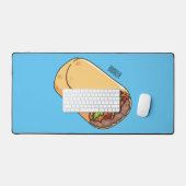 Burrito cartoon illustratie bureaumat (Keyboard & Muis)