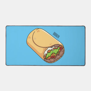 Burrito cartoon illustratie bureaumat
