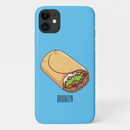 Burrito cartoon illustratie Case-Mate iPhone case (Achterkant)