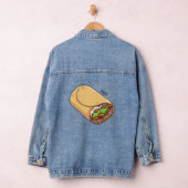 Burrito cartoon illustratie denim jacket (Hangar)