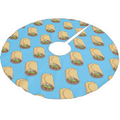 Burrito cartoon illustratie kerstboom rok (Gekanteld)