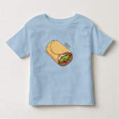 Burrito cartoon illustratie kinder shirts (Voorkant)