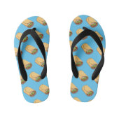 Burrito cartoon illustratie kinder teenslippers (Voetbed)