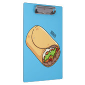 Burrito cartoon illustratie klembord (Rechts)