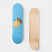 Burrito cartoon illustratie persoonlijk skateboard (Voorkant)