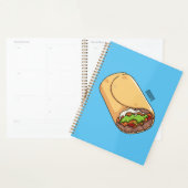 Burrito cartoon illustratie planner (Display)